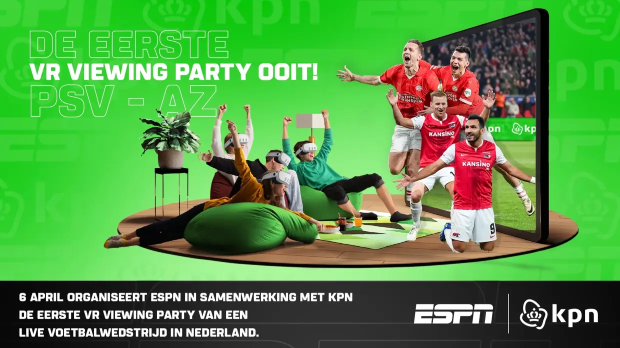 The First VR Viewing Party Ever — ESPN's promotional campaign for the groundbreaking event.