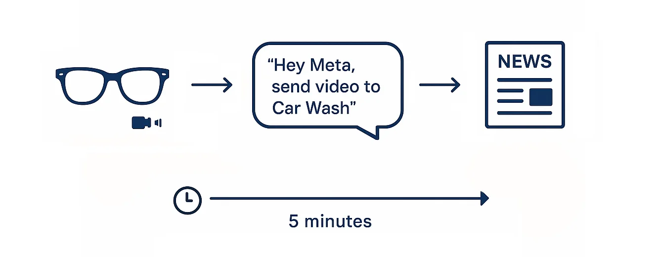 News Article Generation Workflow: Simple 5-minute process from glasses recording to published article via AI...